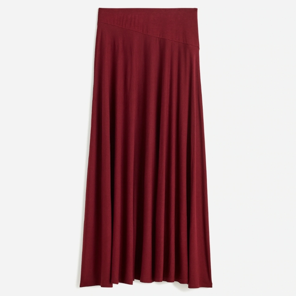 NWOT Madewell Asymetrical Skirt in Merlot XS
